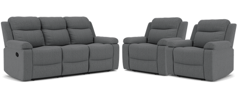3 Seater with End Recliners + 2 Recliners