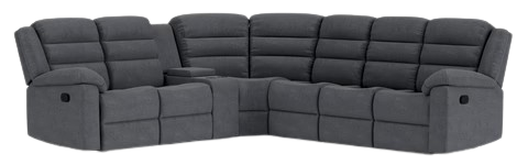 6 Seater Corner with End Recliners and Console
