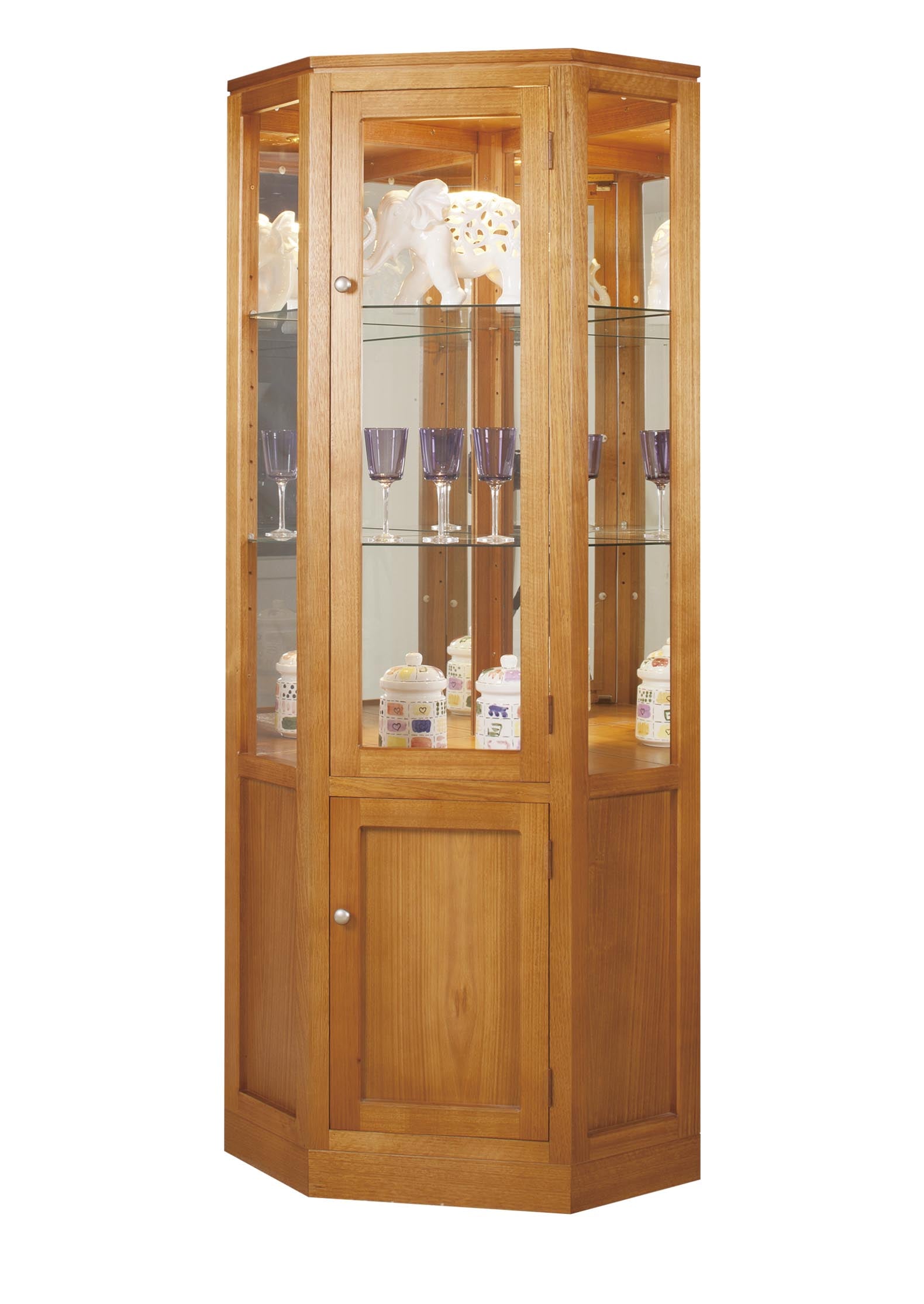 Corner showcase cabinet discount