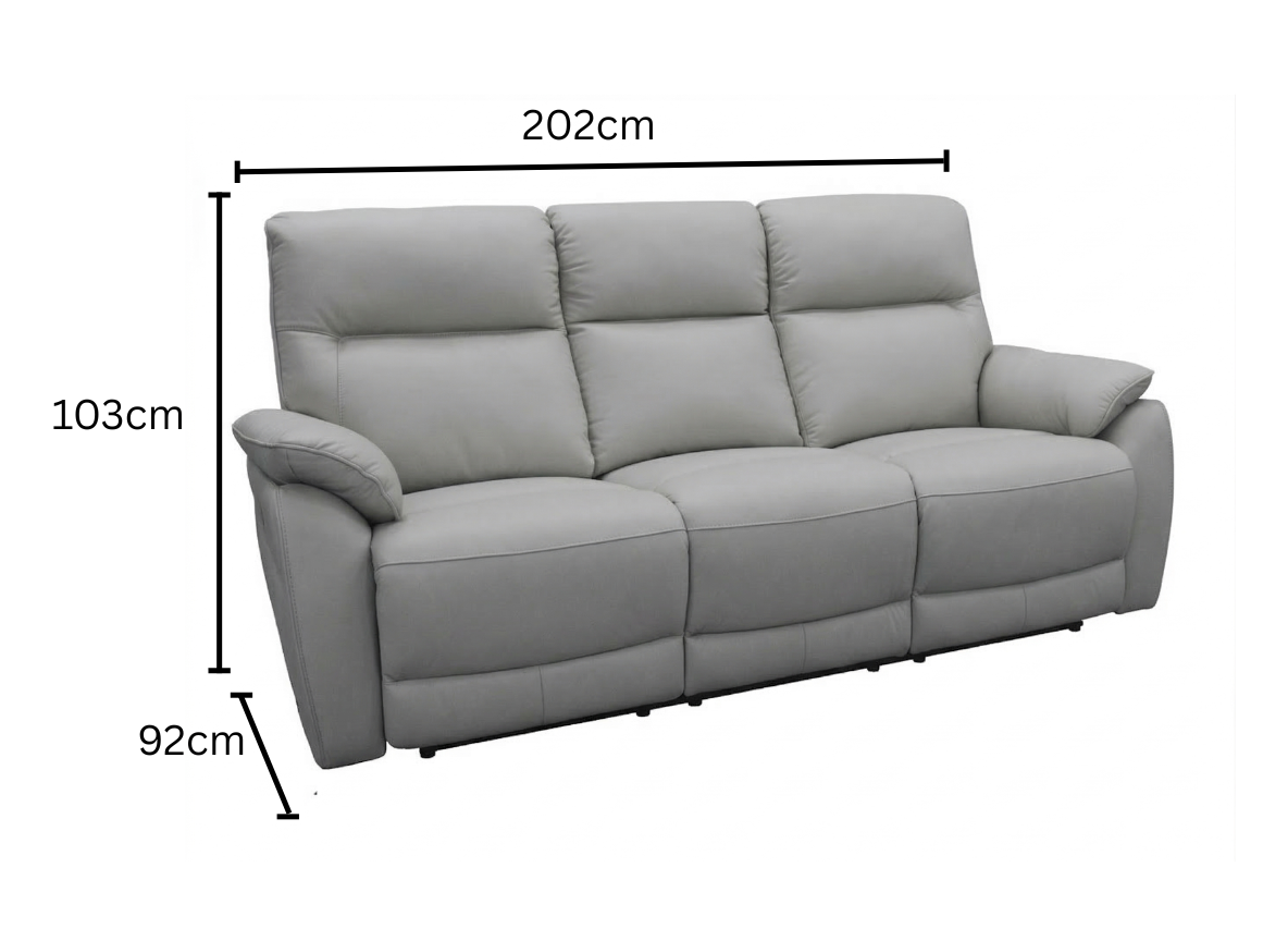 3 Seater with End Electric Recliners