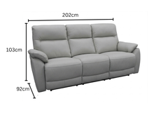 Load image into Gallery viewer, 3 Seater with End Electric Recliners
