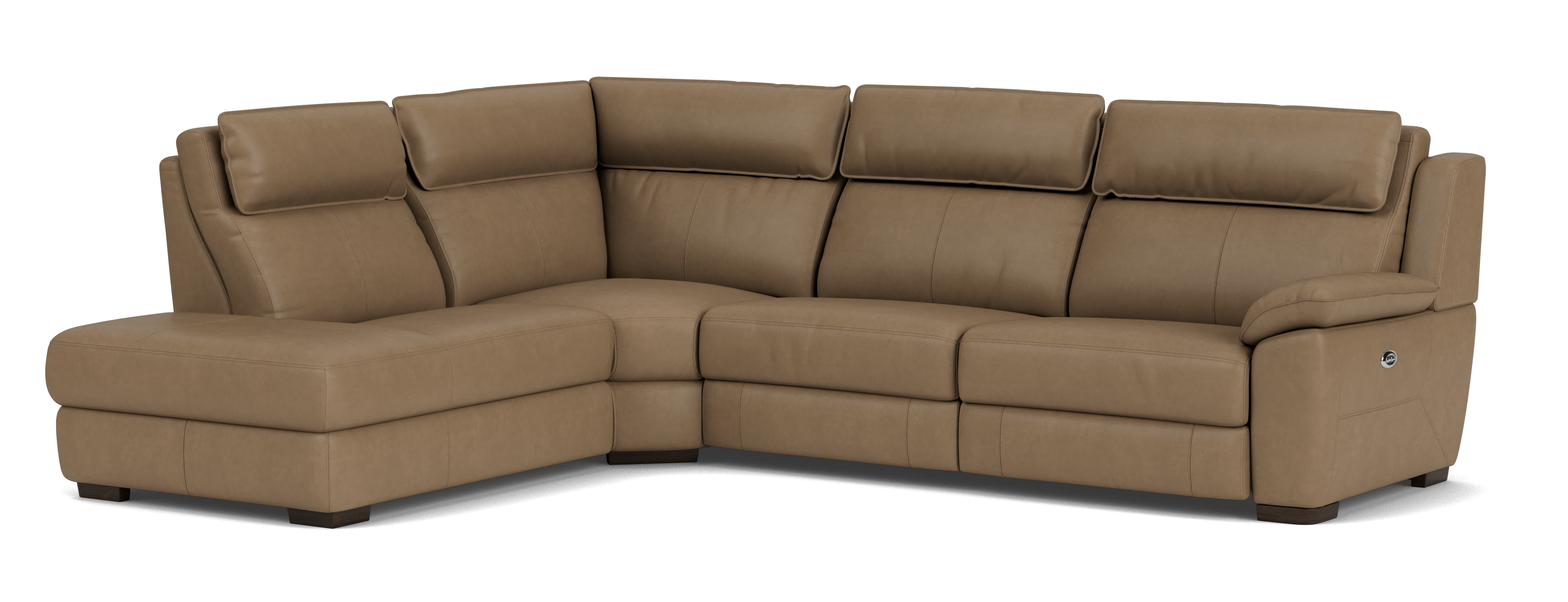 4.5 Seater Corner Chaise with End Electric Recliner