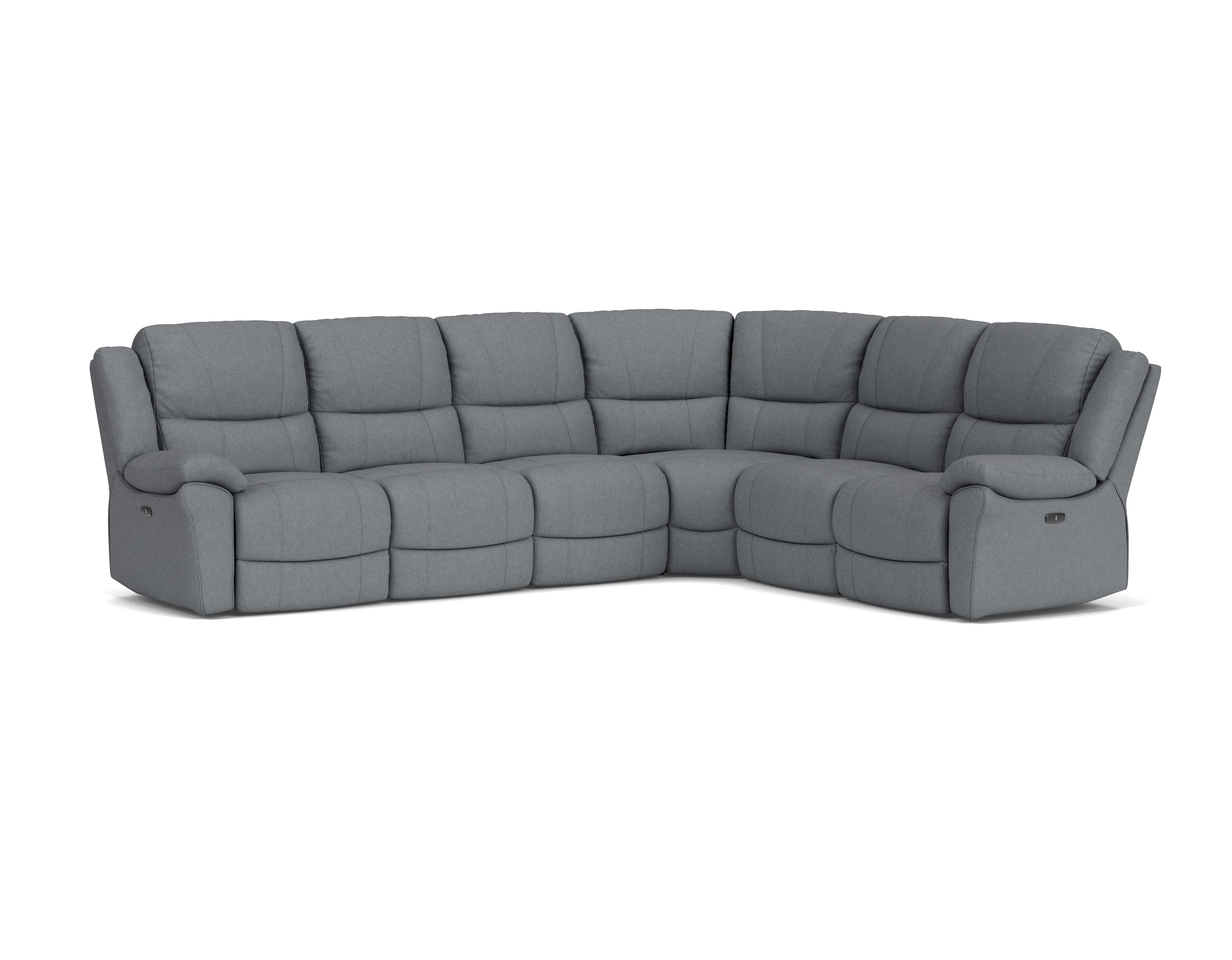 6 Seater Corner with End Electric Recliners