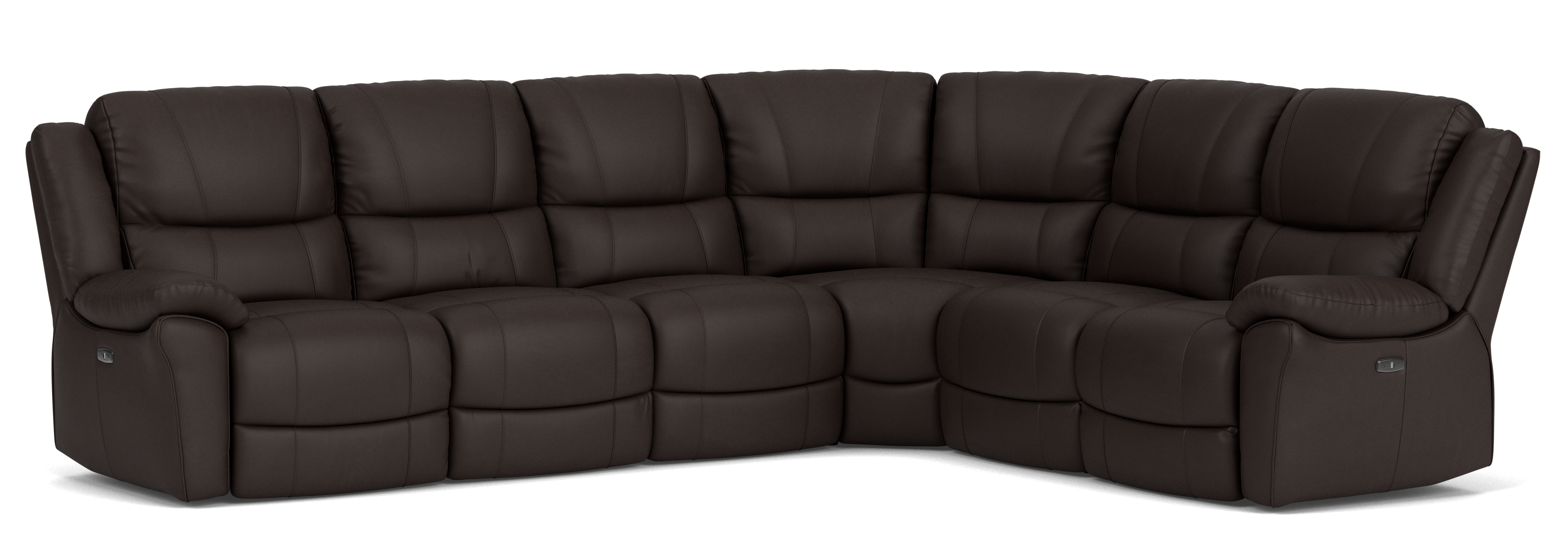 6 Seater Corner with End Electric Recliners