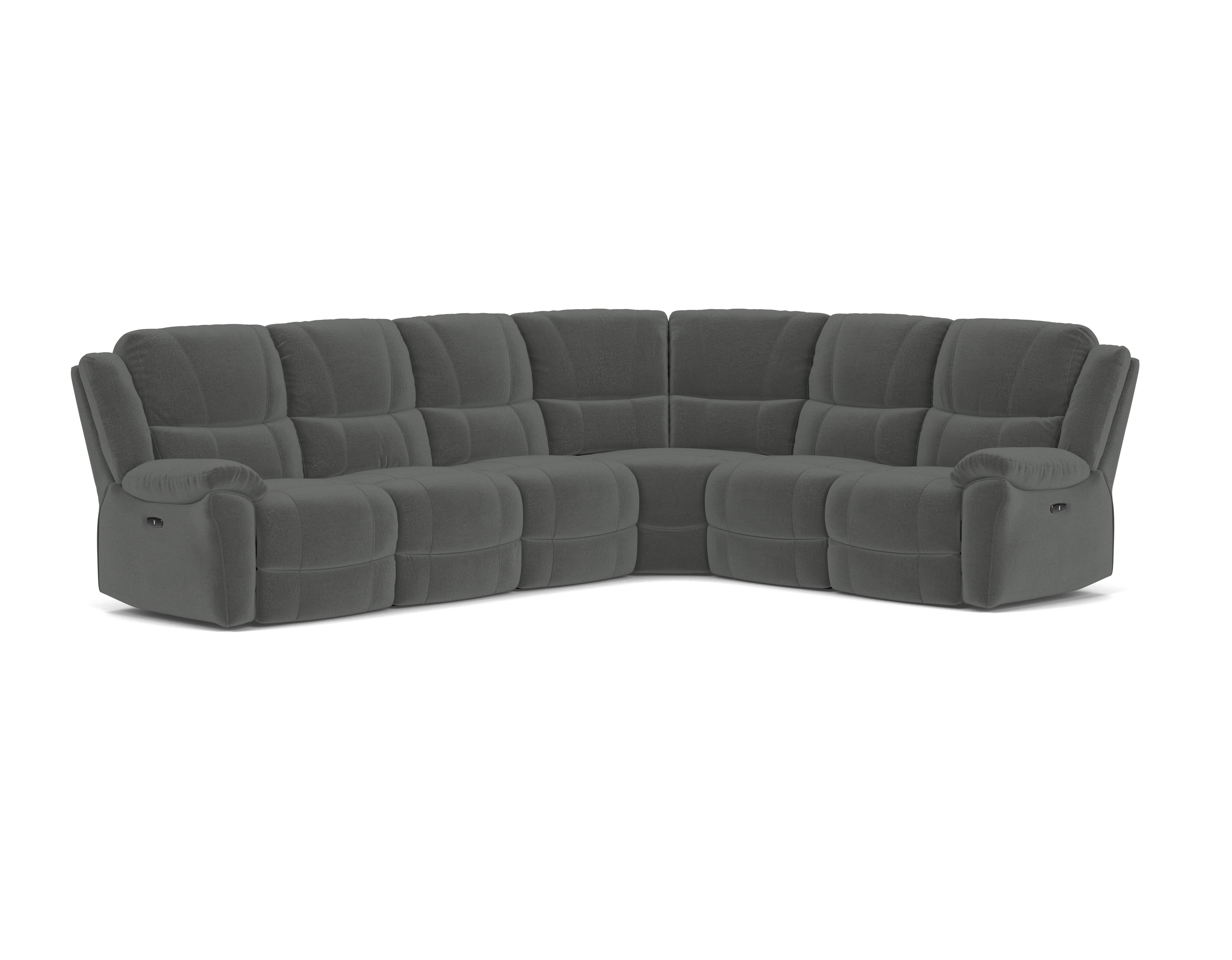 6 Seater Corner with End Electric Recliners