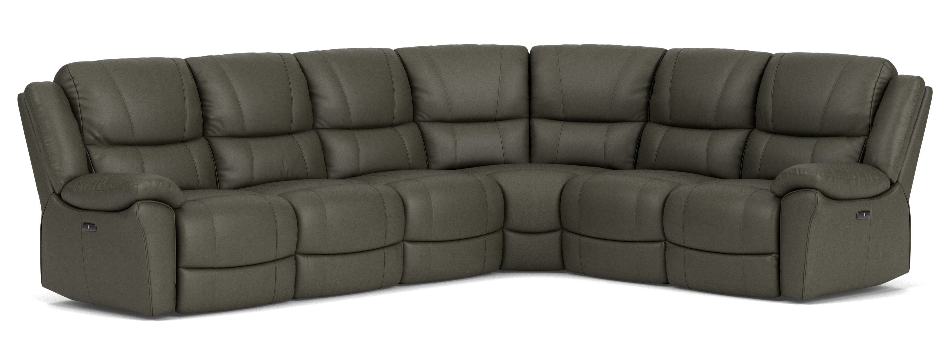 6 Seater Corner with End Electric Recliners