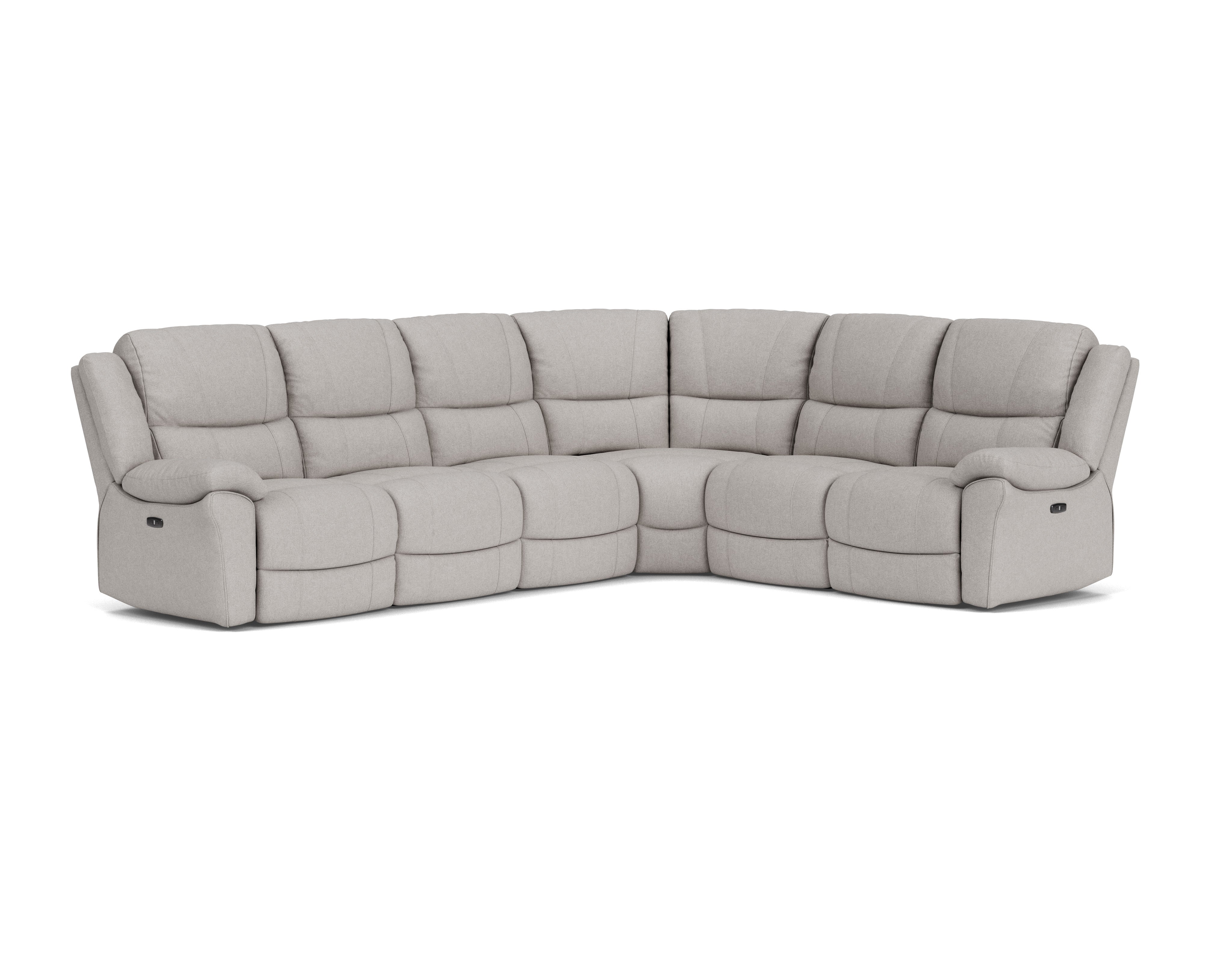 6 Seater Corner with End Electric Recliners