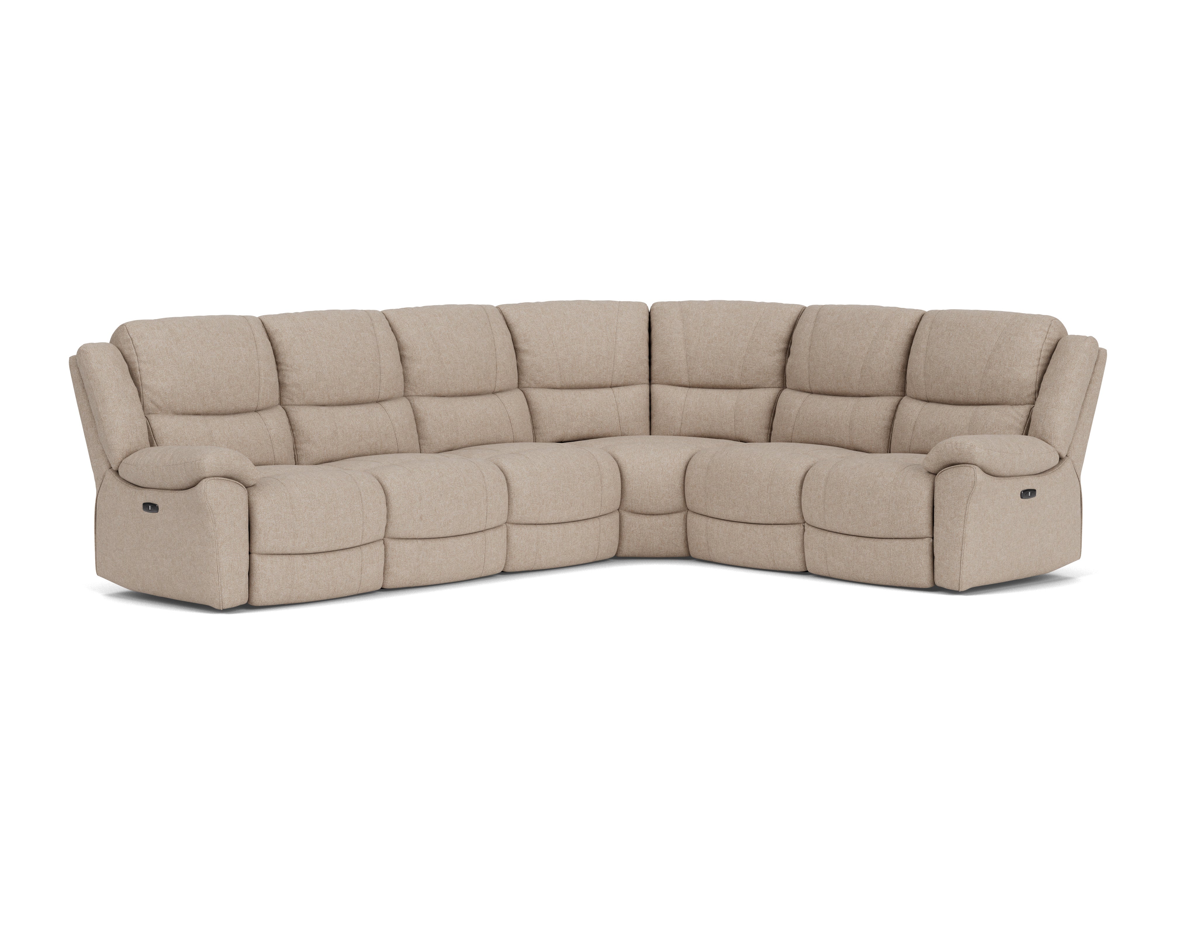 6 Seater Corner with End Electric Recliners