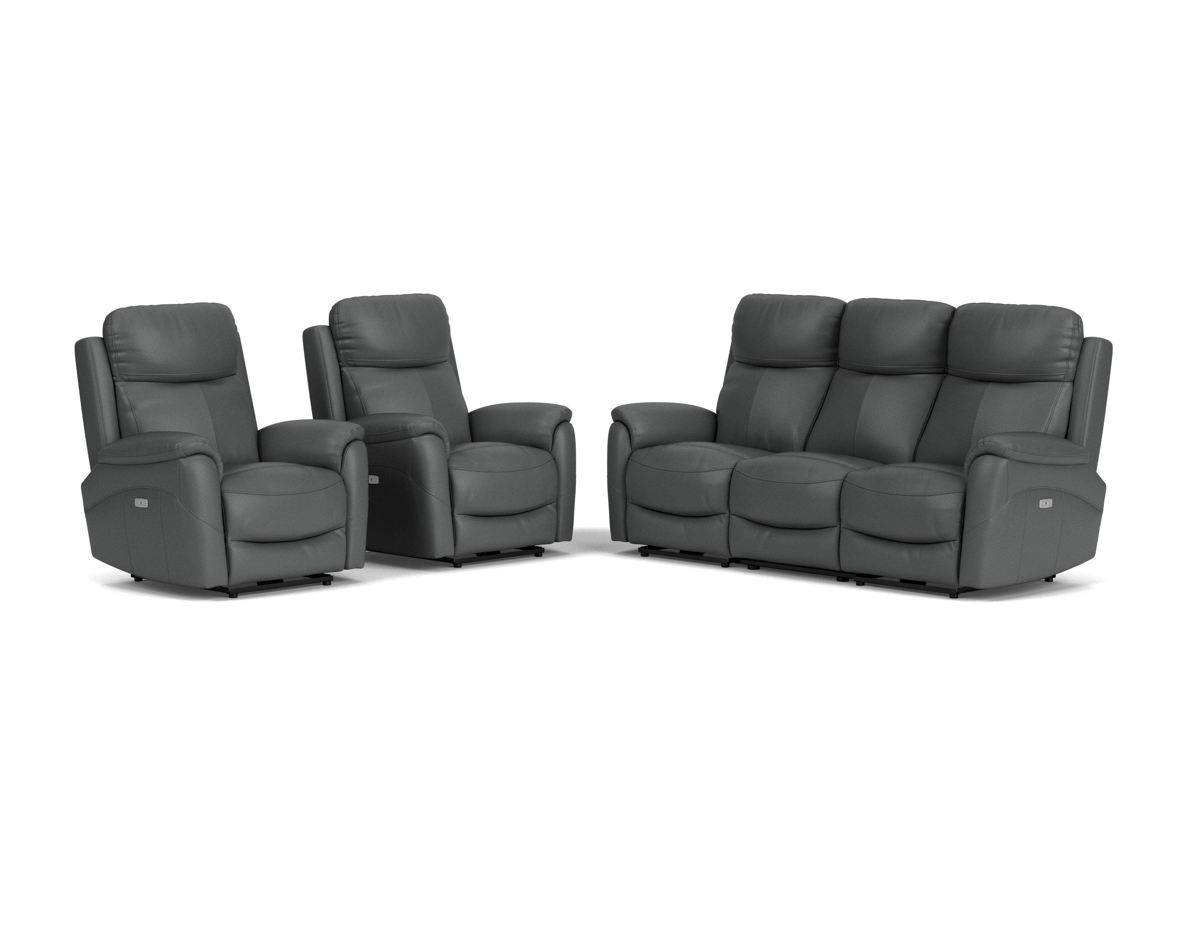 3 Seater with End Recliners + 2 Recliners