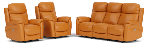 3 Seater with End Recliners + 2 Recliners