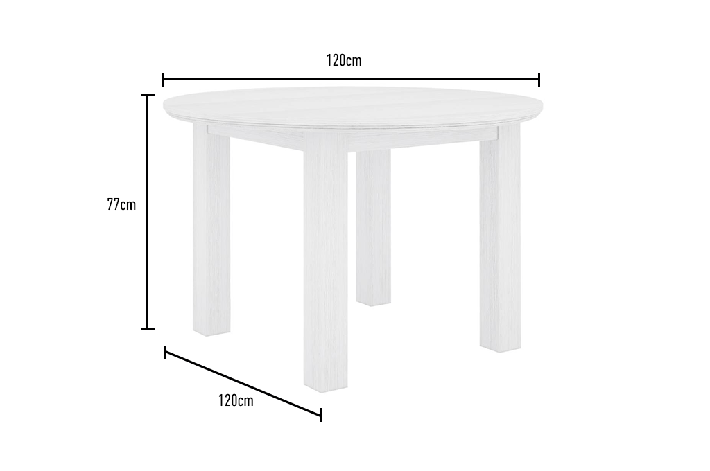 5 Piece Round Dining Set
