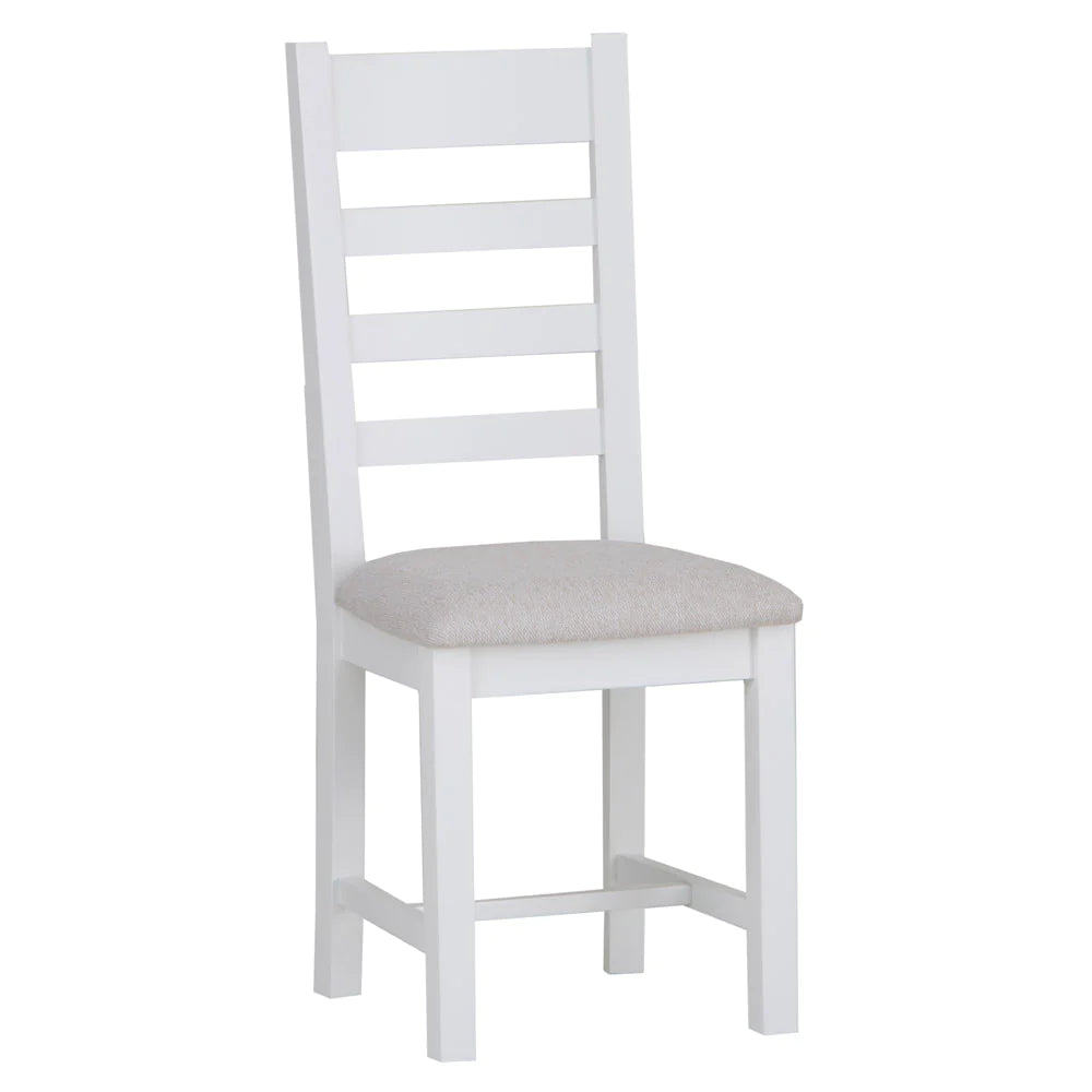 Ladder Back Fabric Dining Chair