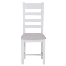 Load image into Gallery viewer, Ladder Back Fabric Dining Chair
