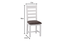 Load image into Gallery viewer, Ladder Back Fabric Dining Chair
