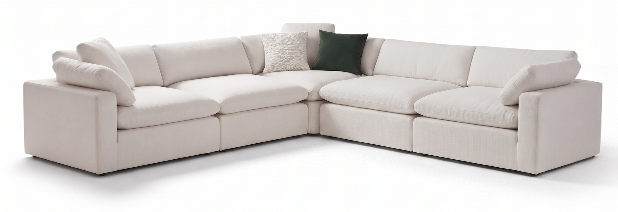 5 Seater Corner Modular with Ottoman