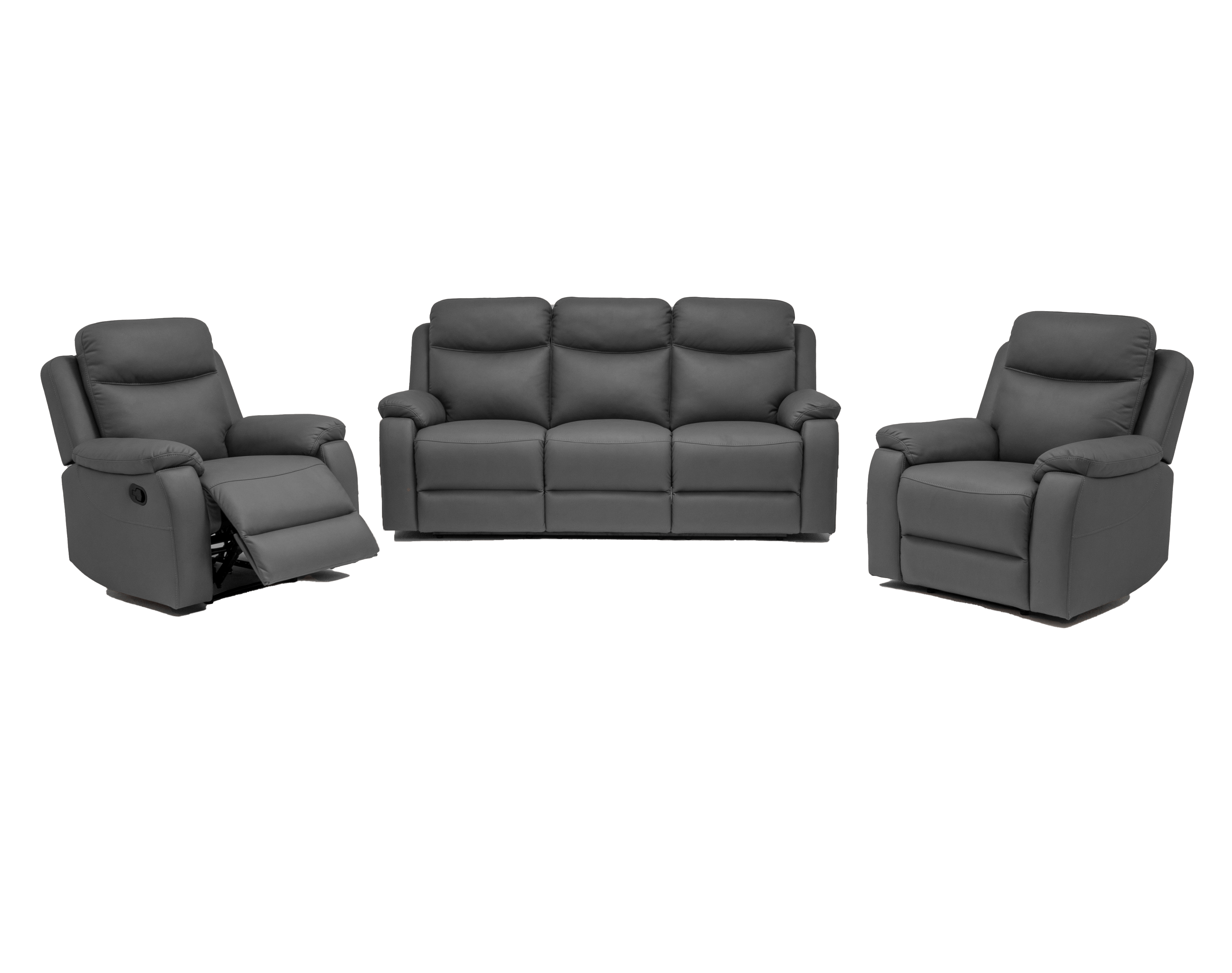 3 Seater with End Recliners + 2 Single Recliners