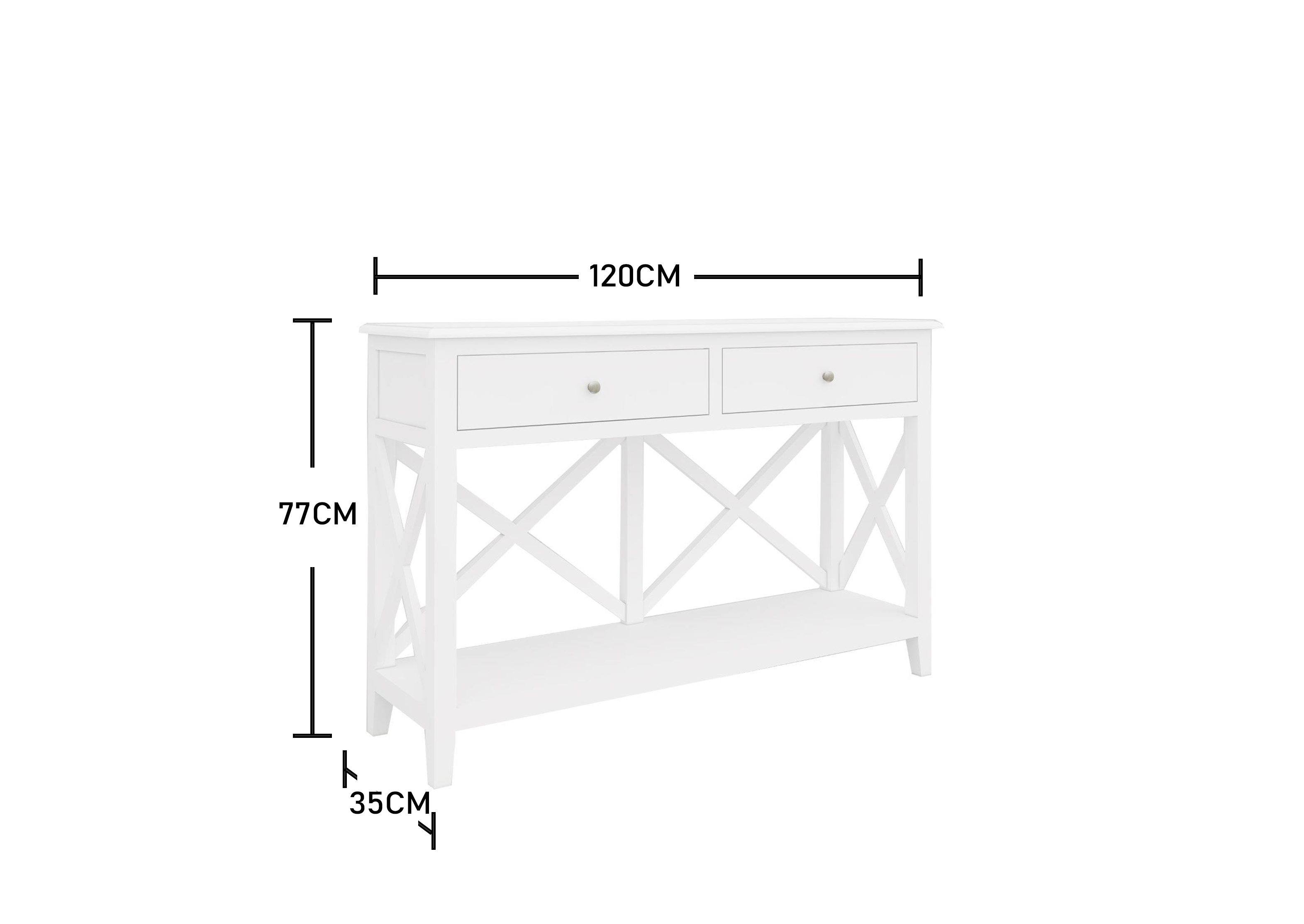 2 Drawers Console Table