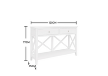 Load image into Gallery viewer, 2 Drawers Console Table
