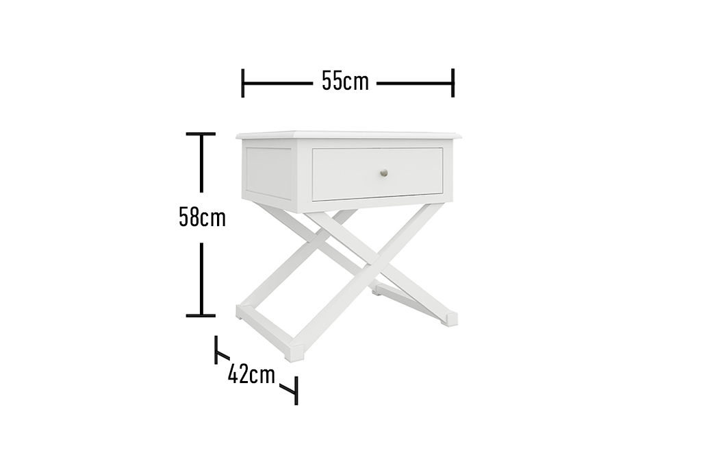Cross Leg Lamp Table