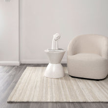 Load image into Gallery viewer, Les Nomades Linear Beige Wool Rug
