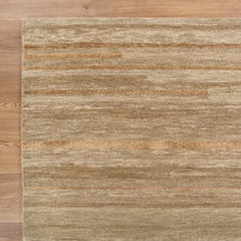 Load image into Gallery viewer, Les Nomades Linear Caramel Wool Rug
