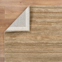 Load image into Gallery viewer, Les Nomades Linear Caramel Wool Rug
