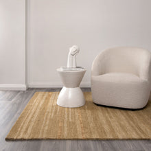 Load image into Gallery viewer, Les Nomades Linear Caramel Wool Rug
