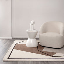 Load image into Gallery viewer, Les Nomades Minimal Beige Wool Rug
