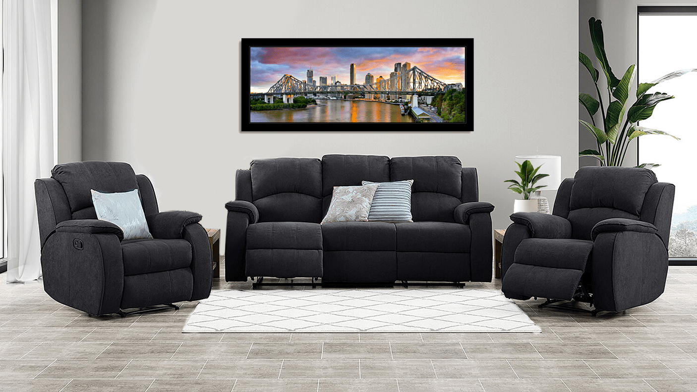 3 seater and 2 recliners hotsell