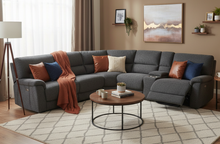 Load image into Gallery viewer, 5.5 Seater Corner with End Electric Recliners and Powered Console
