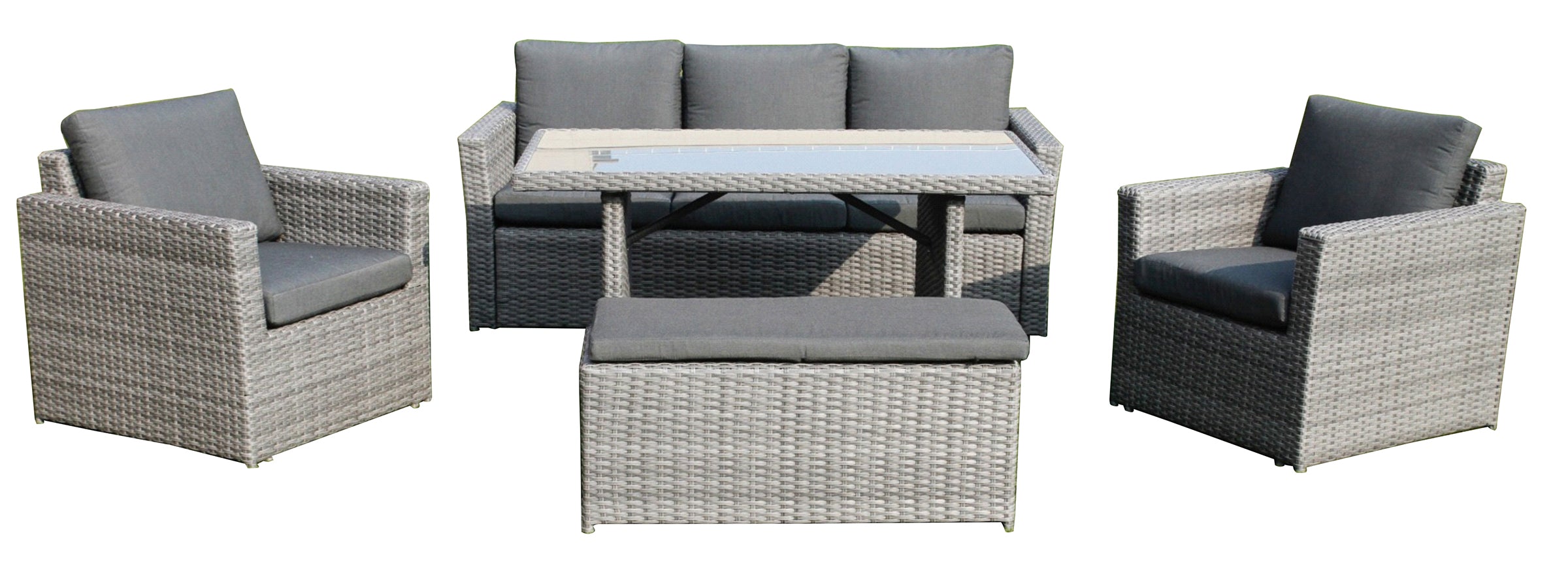 Outdoor 5 Piece Mid-Height Dining Set