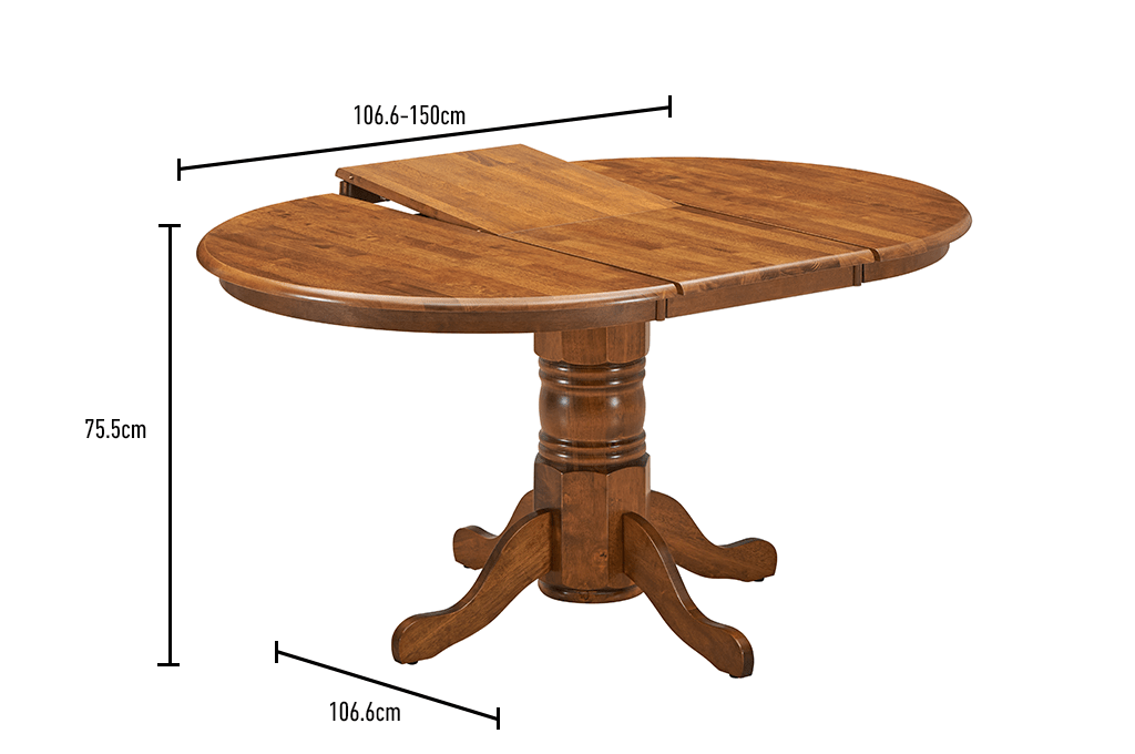 Round Extension Dining Table