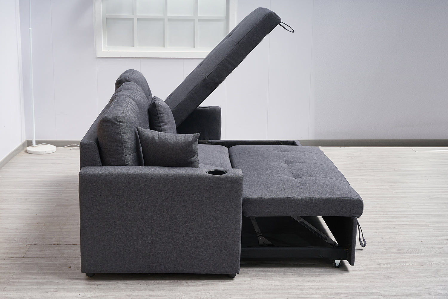 3 Seater Sofa Bed with Reversible Storage Chaise