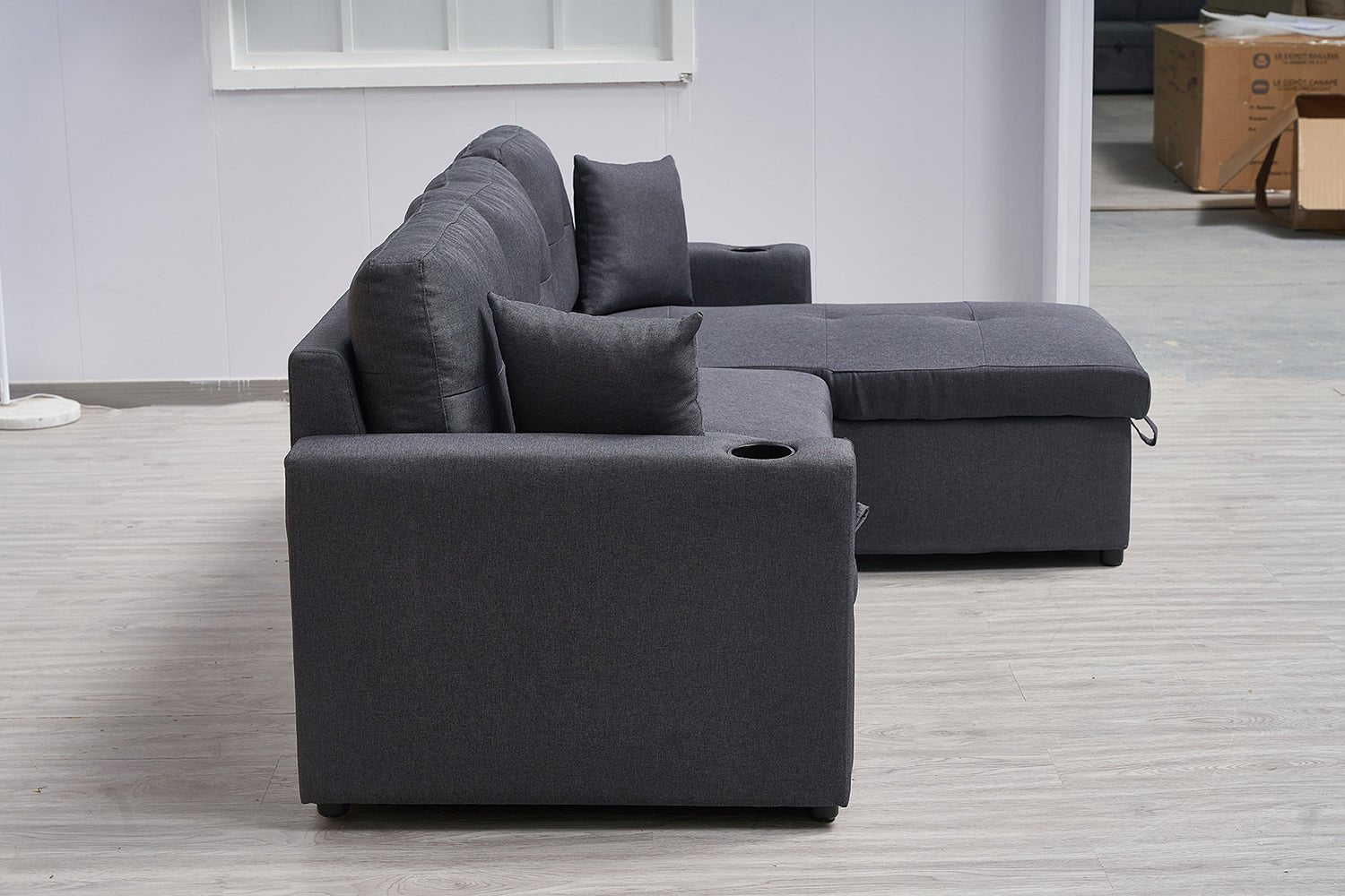 3 Seater Sofa Bed with Reversible Storage Chaise