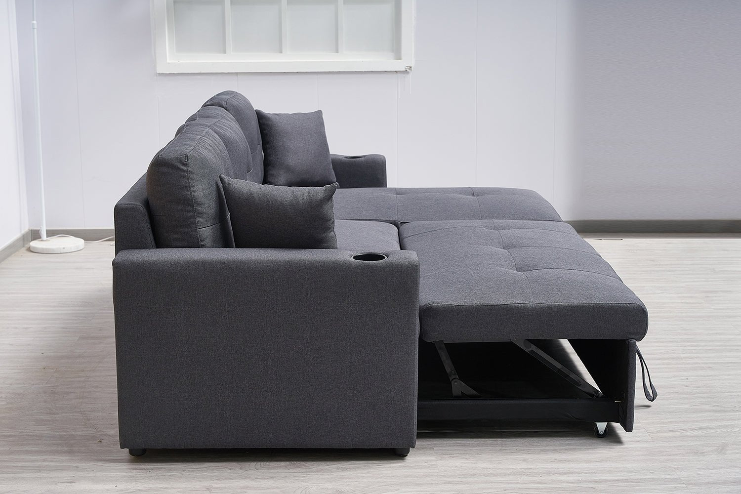 3 Seater Sofa Bed with Reversible Storage Chaise