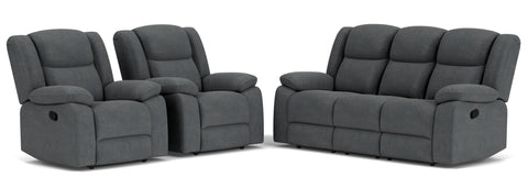 3 Seater with End Recliners + 2 Recliners