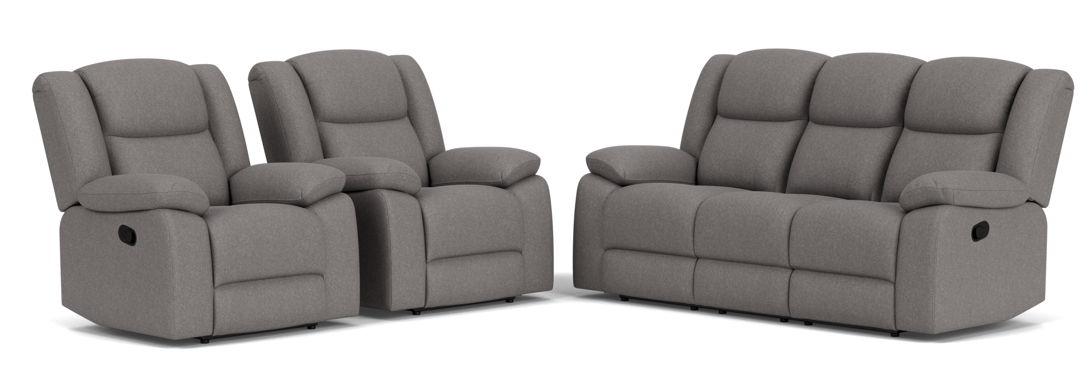 3 Seater with End Recliners + 2 Recliners