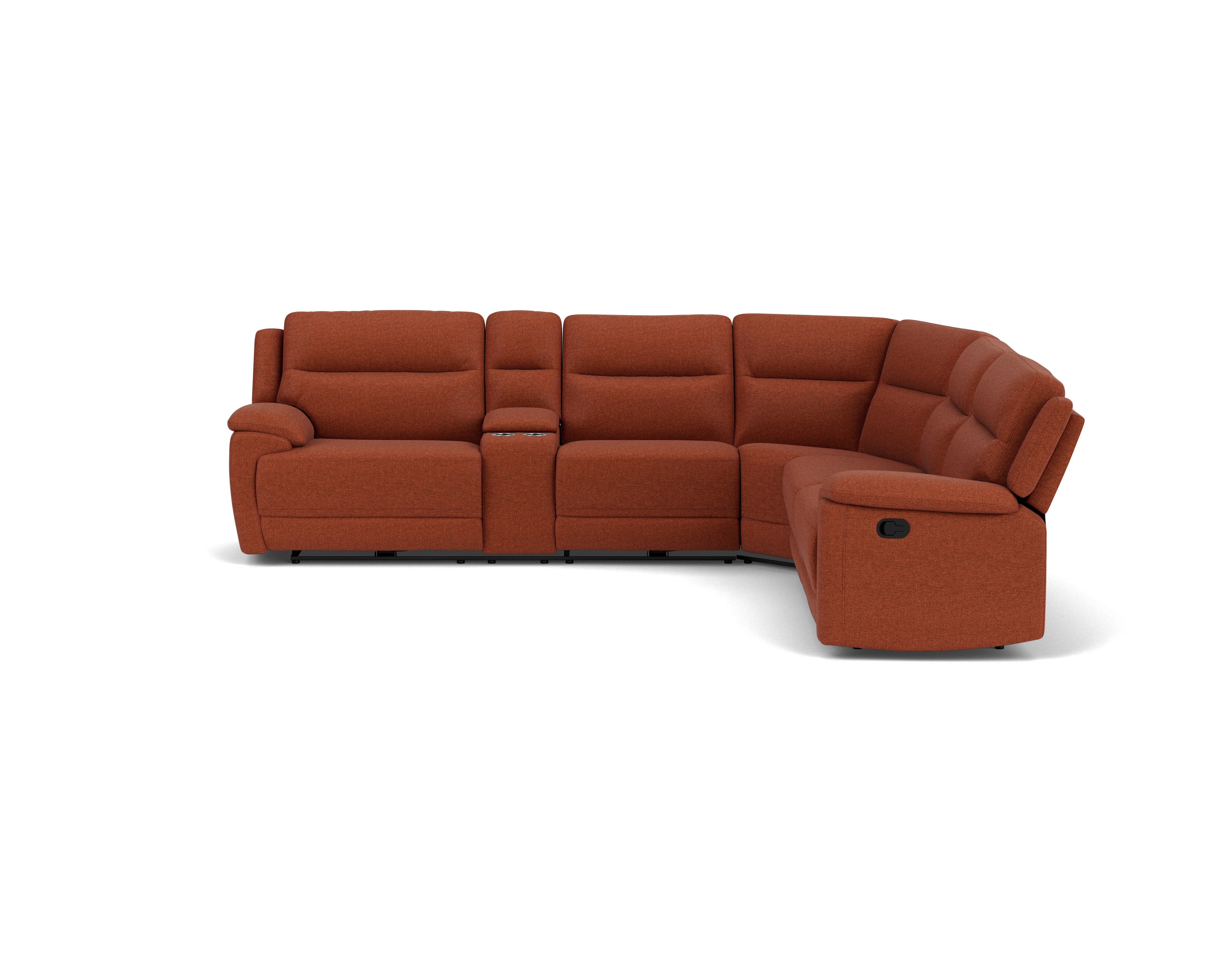 5.5 Seater Corner with 4 Recliners and Console