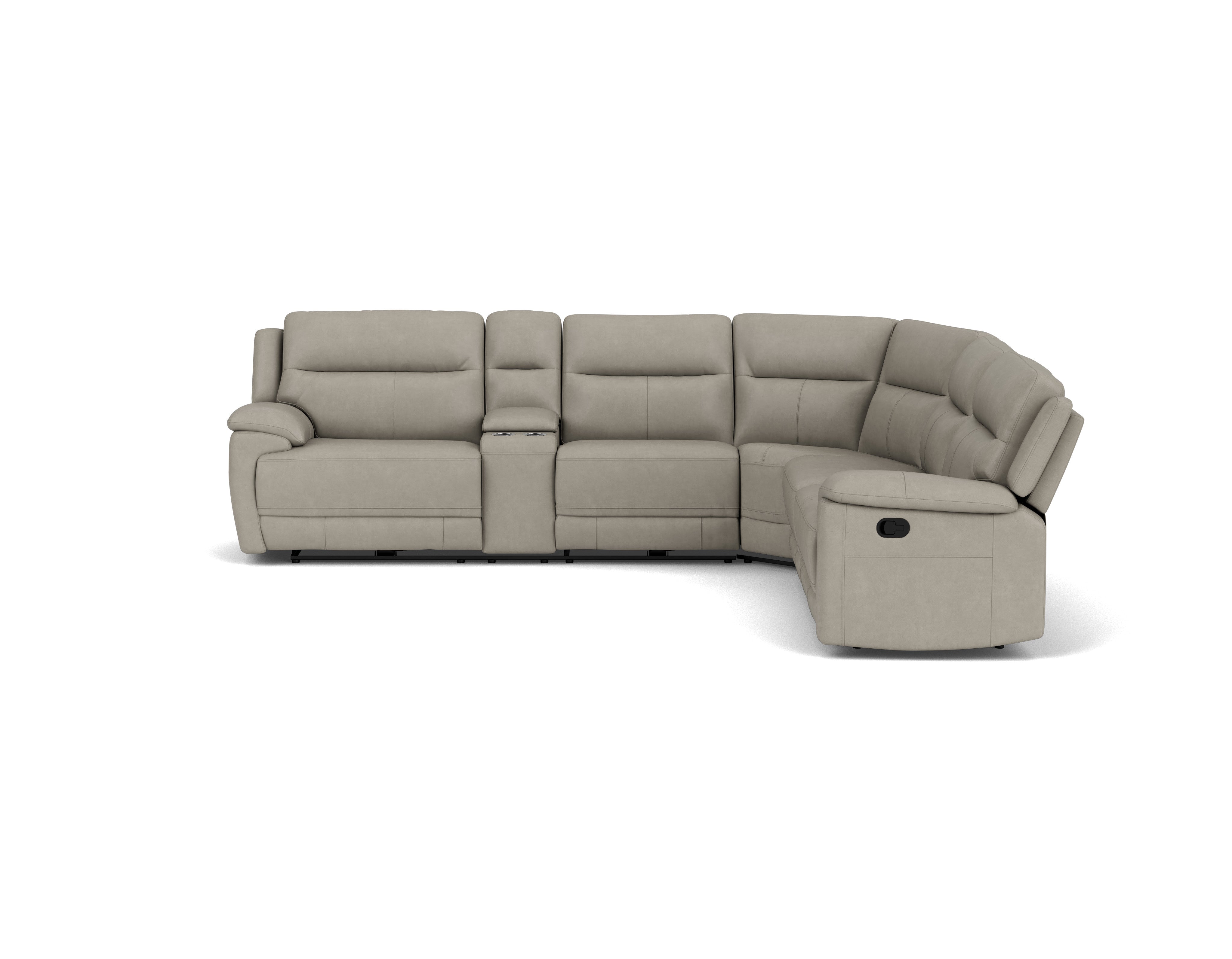 5.5 Seater Corner with 4 Recliners and Console
