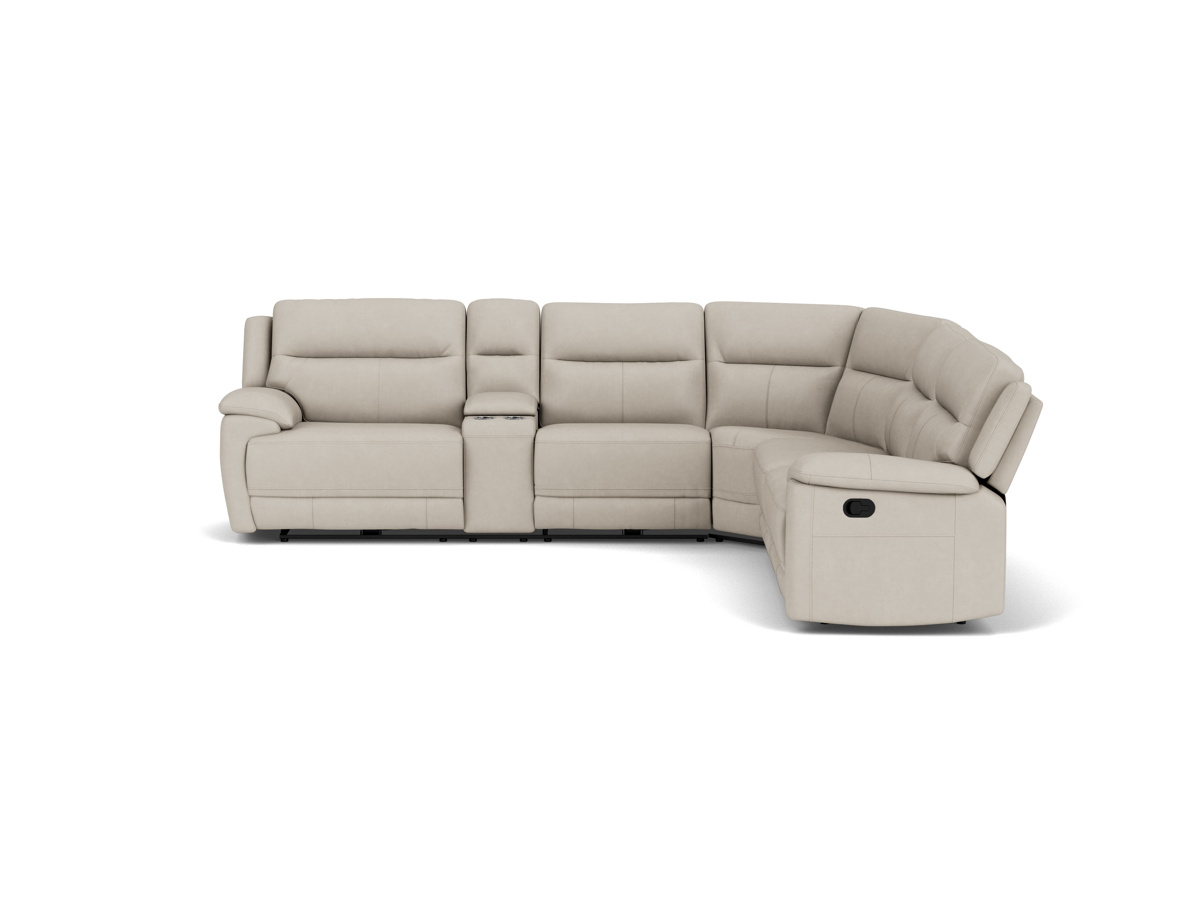 5.5 Seater Corner with 4 Recliners and Console