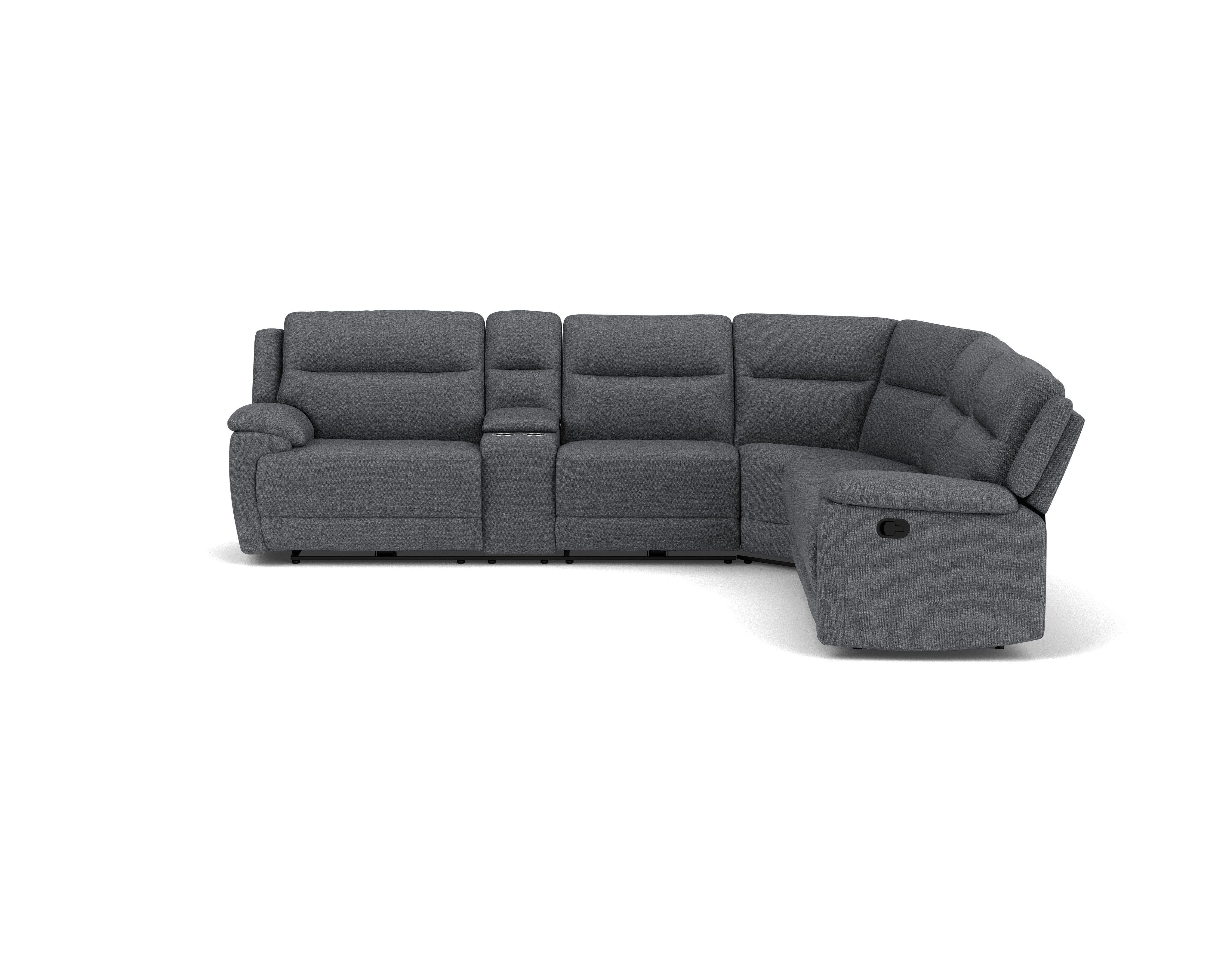 5.5 Seater Corner with 4 Recliners and Console