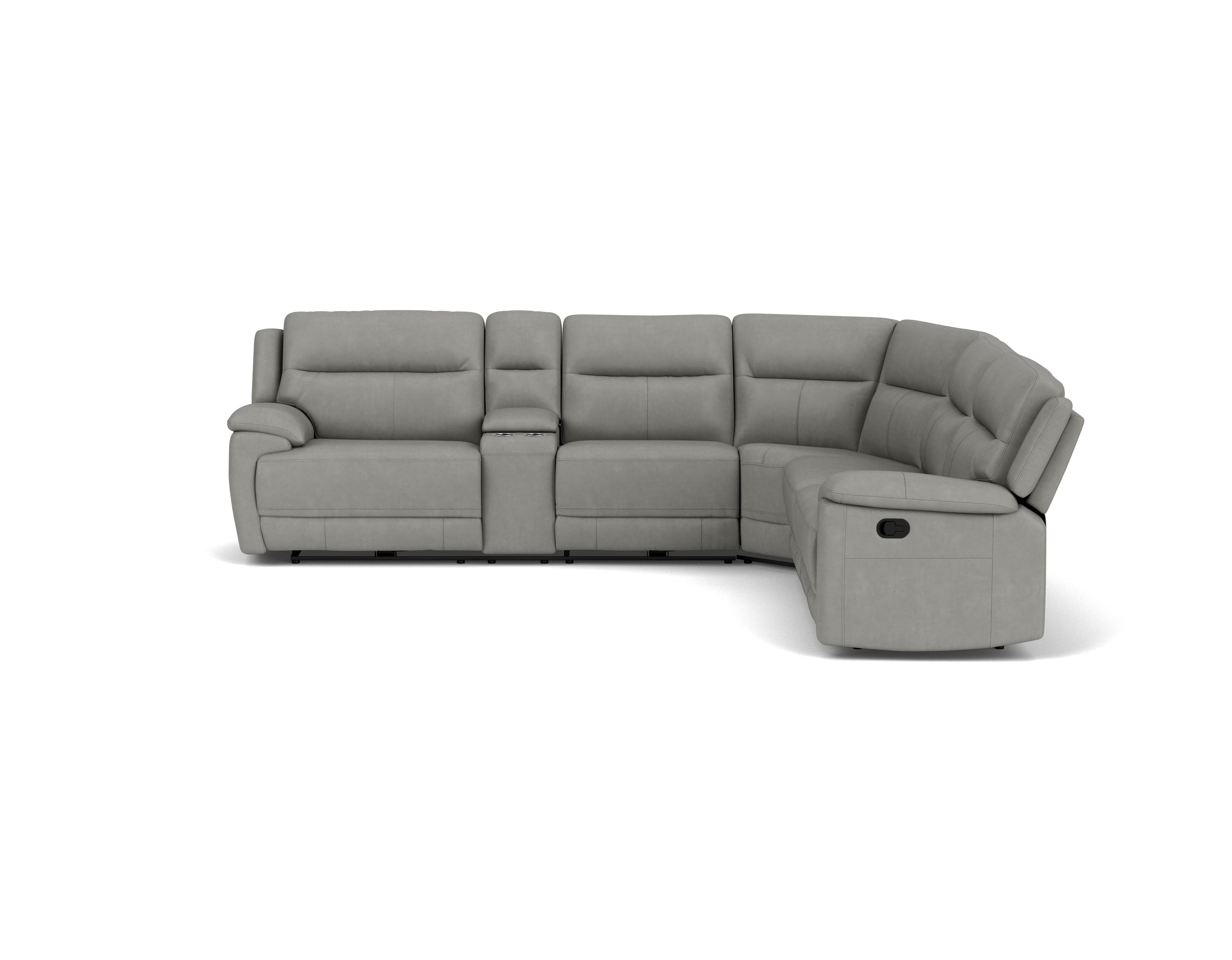 5.5 Seater Corner with 4 Recliners and Console