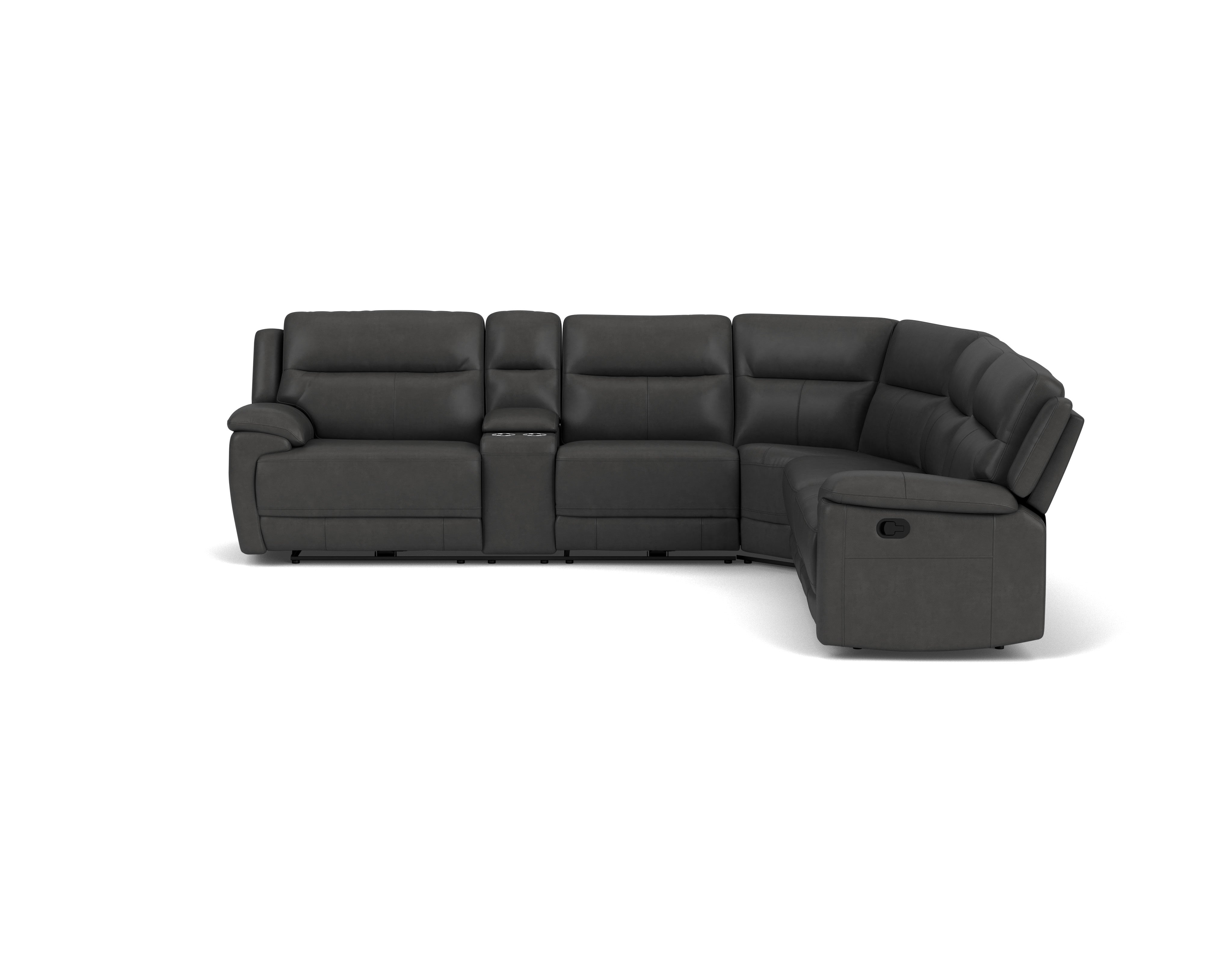 5.5 Seater Corner with 4 Recliners and Console