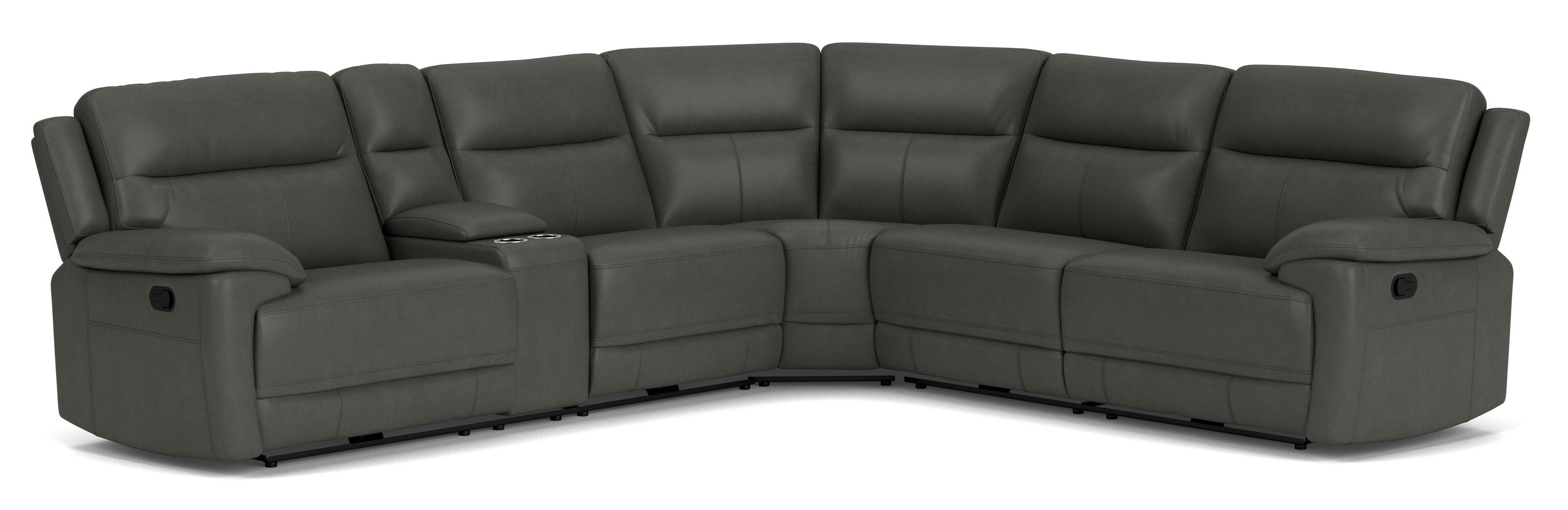 5.5 Seater Corner with 4 Recliners and Console
