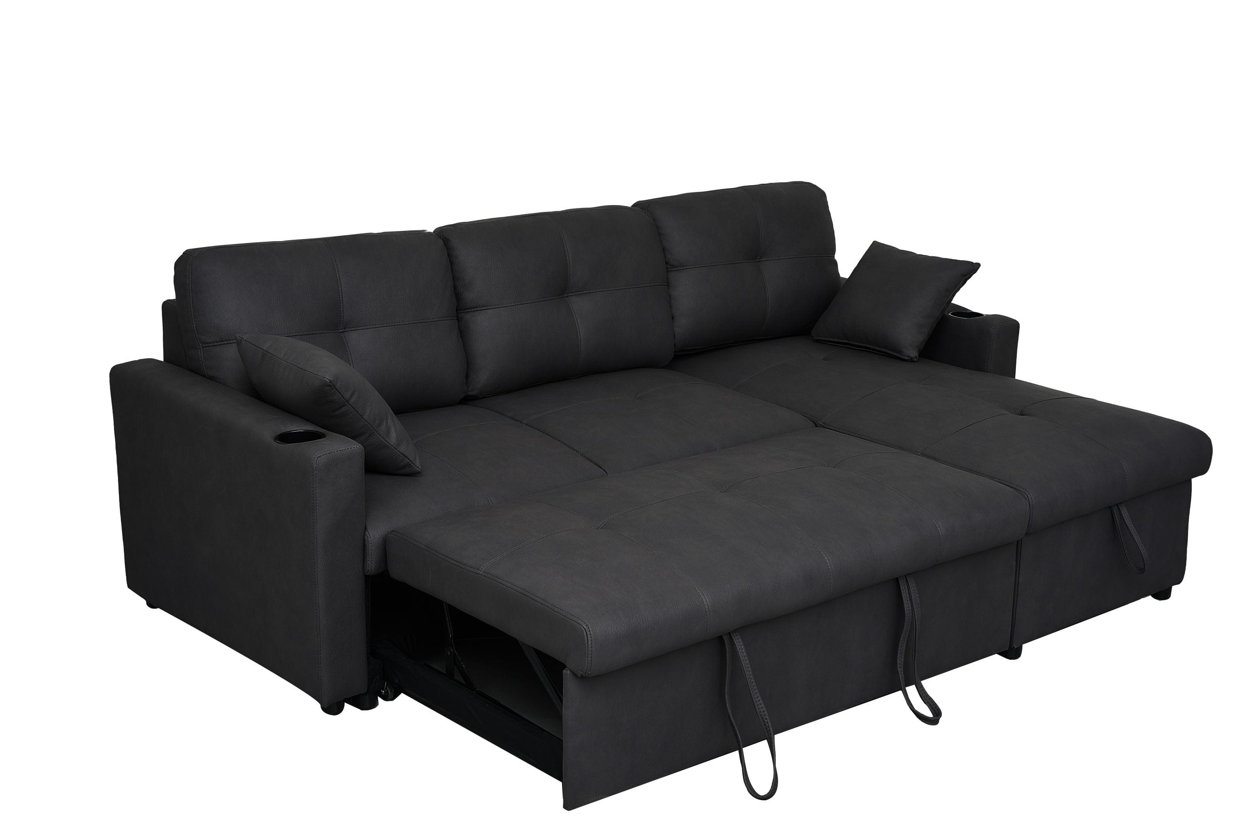 3 Seater Sofa Bed with Reversible Storage Chaise