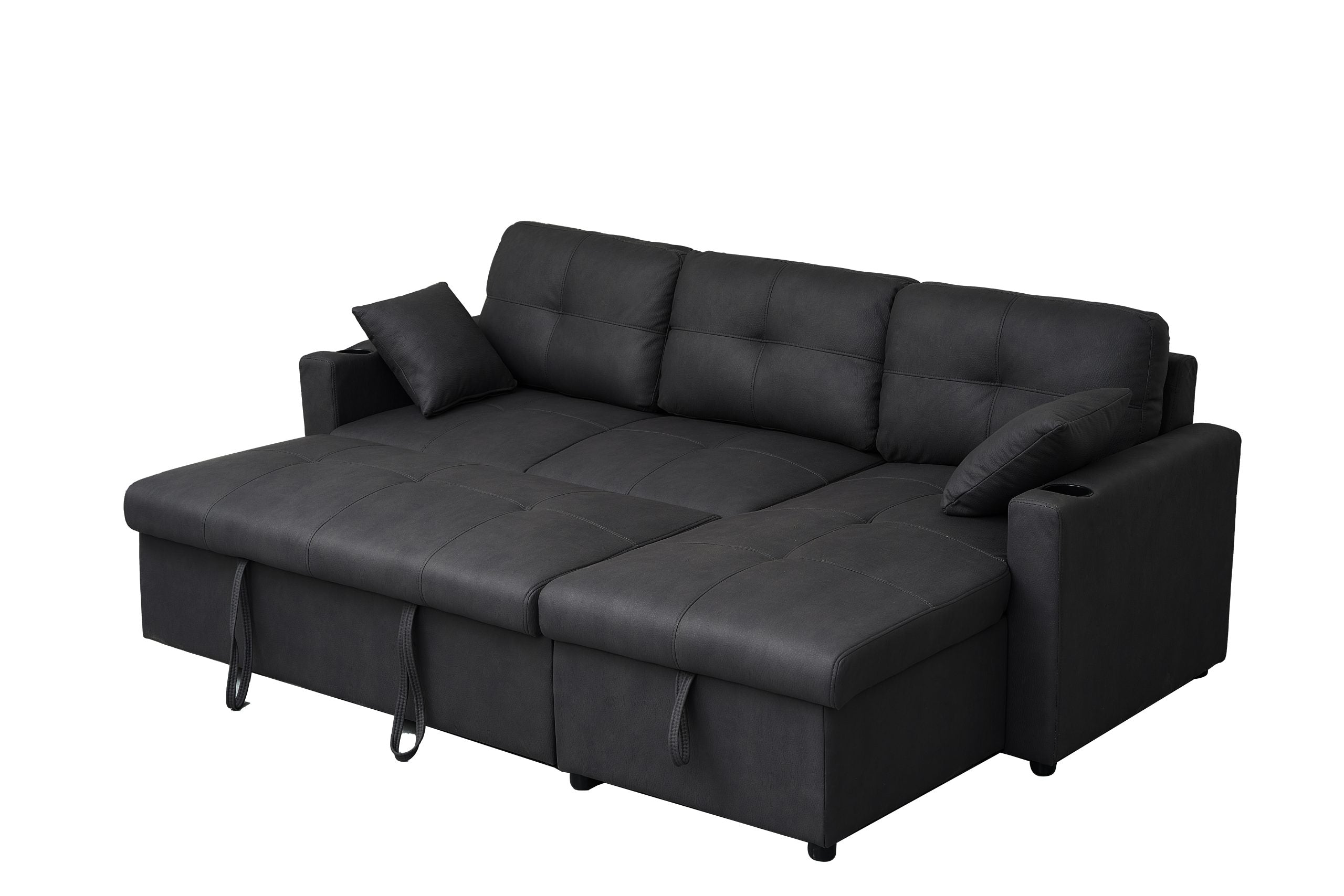 3 Seater Sofa Bed with Reversible Storage Chaise