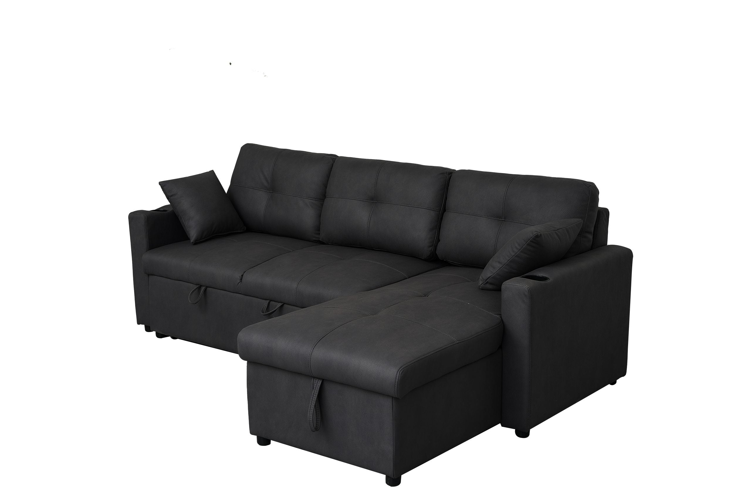 3 Seater Sofa Bed with Reversible Storage Chaise