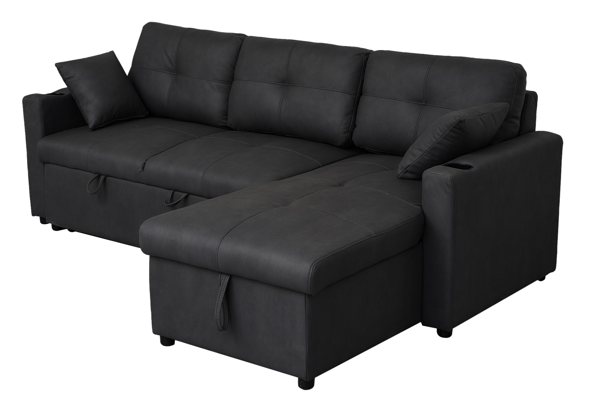 3 Seater Sofa Bed with Reversible Storage Chaise