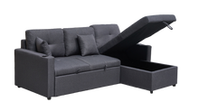 Load image into Gallery viewer, 3 Seater Sofa Bed with Reversible Storage Chaise
