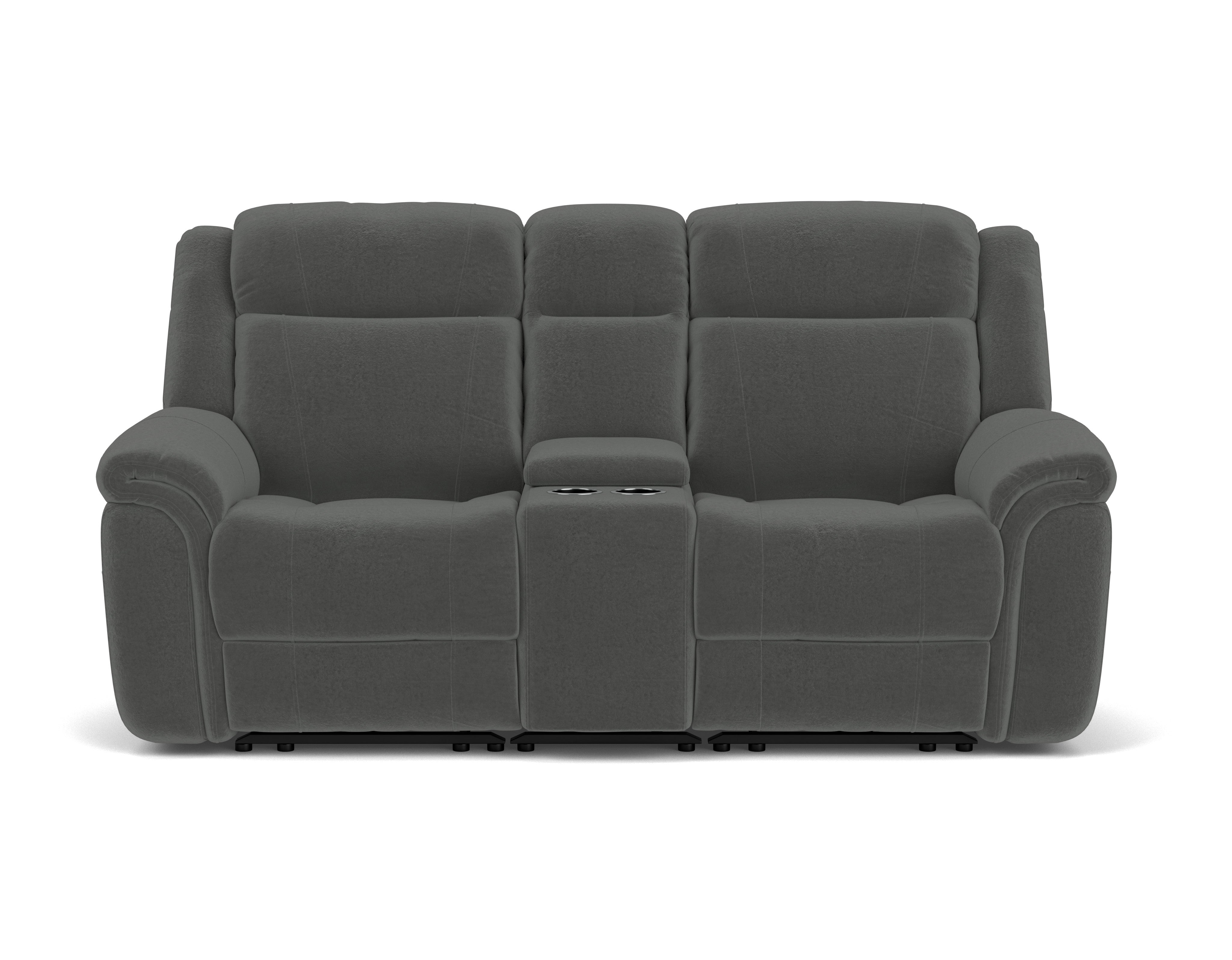 2 Seater with End Electric Recliners, Console & Powered Headrests